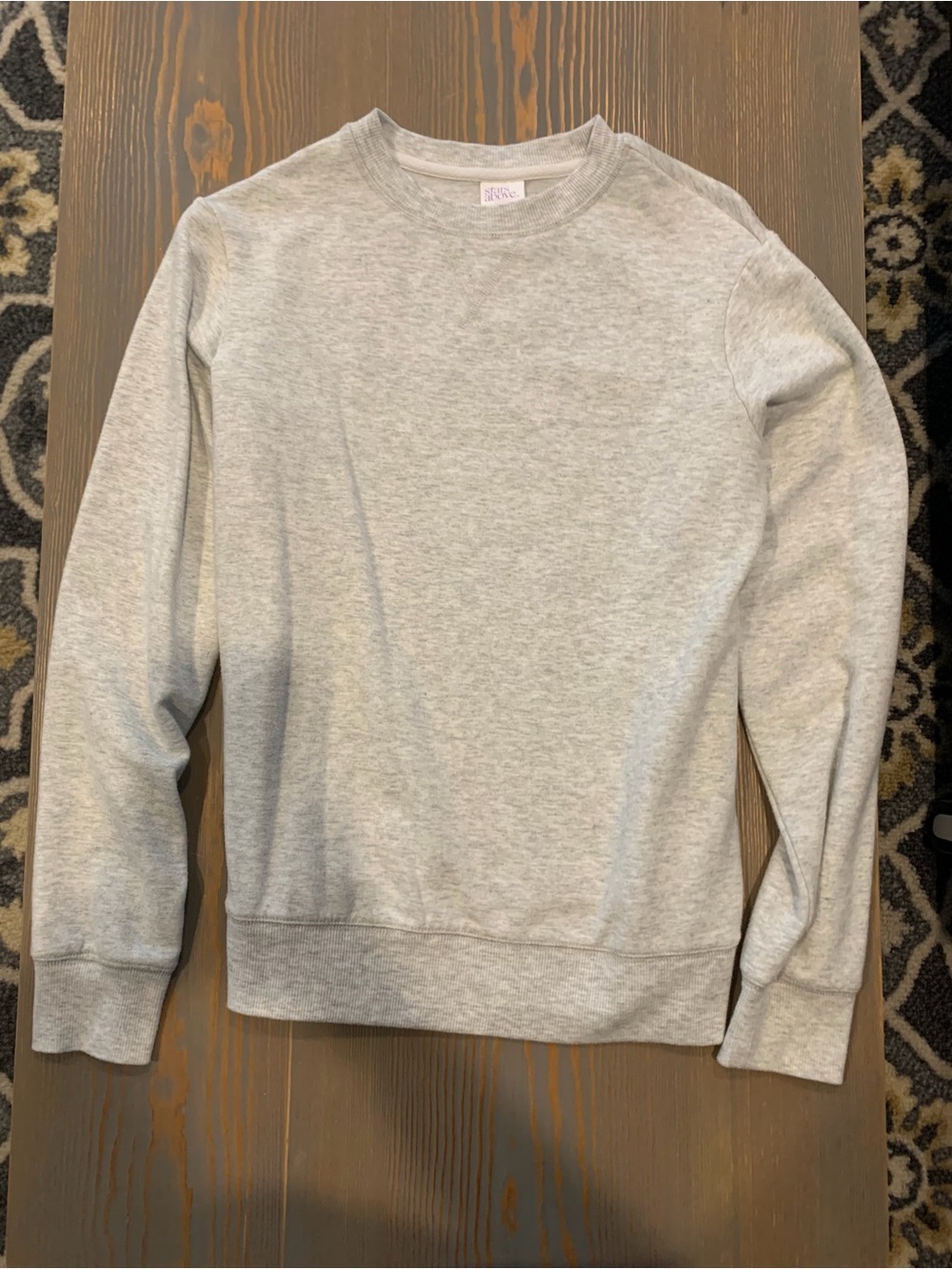 Classic Women’s Light Heather Gray Crewneck Sweatshirt